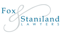 Fox & Staniland Lawyers Business Card